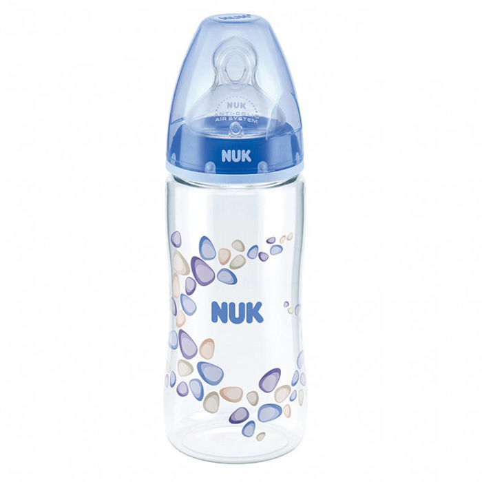 Bình sữa PA Nuk núm silicone S1-M NU21473 - 300ml