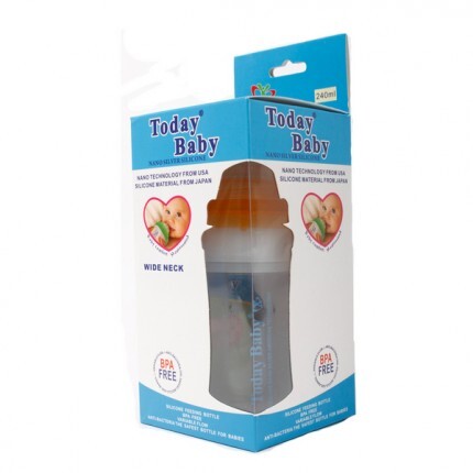 Bình sữa silicone cổ hẹp Today Baby 240ml