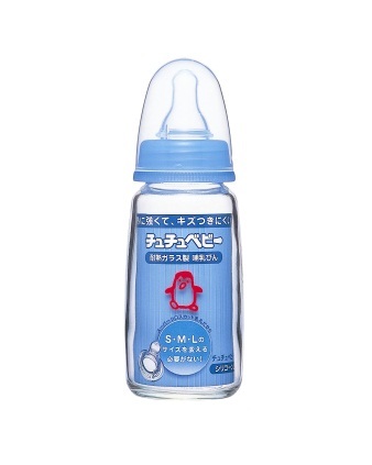 Bình sữa thủy tinh Chuchu Baby G - 150ml, cổ thường