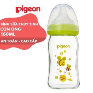 Bình sữa thuỷ tinh Pigeon Plus Con Ong 160ml
