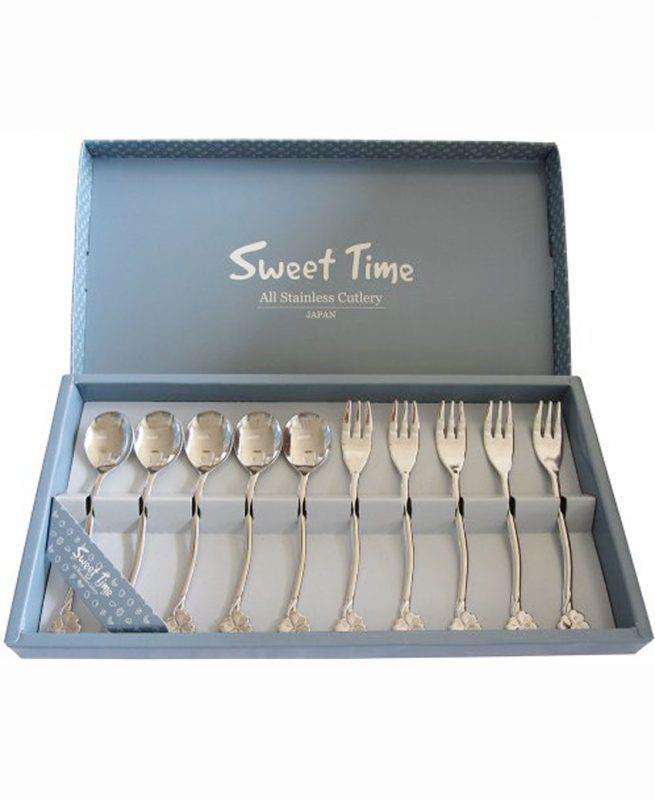 Bộ 10 thìa dĩa Inox Sweet Time