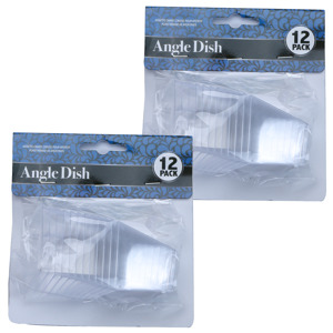 Bộ 12 dĩa khai vị góc cạnh mini Uncle Bills YT0013 8 x 6 cm