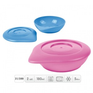 Bộ 2 bát ăn có nắp Canpol 31/399