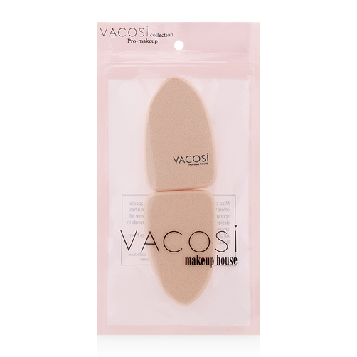 Bộ 2 Bông Phấn VacosiPro-makeup BP18