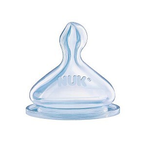 Bộ 2 núm ty silicone Nuk 709201 cổ rộng số 1 size L