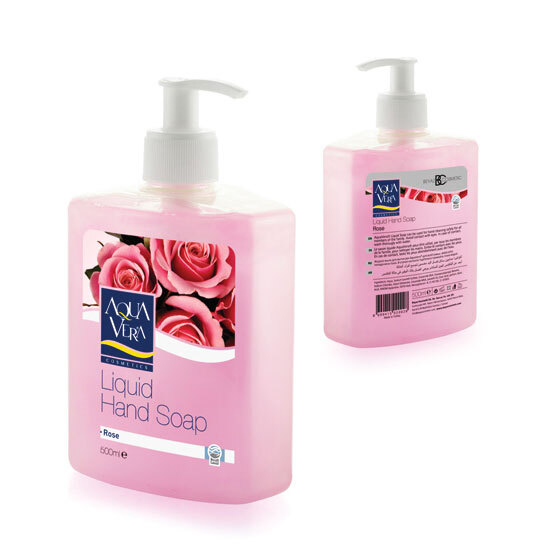 Bộ 2 nước rửa tay Hương hoa hồng AquaVera 500ml