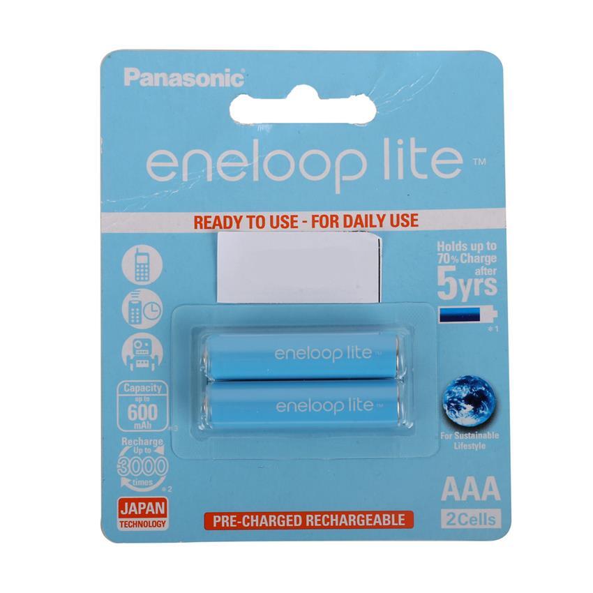 Bộ 2 pin sạc AAA Panasonic Eneloop Lite 600mAh