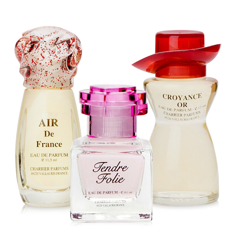 Bộ 3 Chai Nước Hoa Charrier Parfums Romance de France