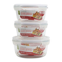 Bộ 3 hộp thủy tinh đựng thực phẩm Lock&amp;Lock LLG861S903