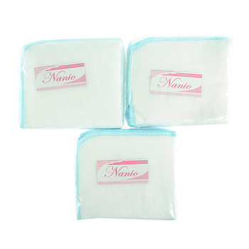 Bộ 3 khăn sữa gạc nhỏ 3 lớp Nanio A0095 - 23x25 cm
