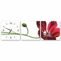 Bộ 3 tranh đồng hồ Thế Giới Tranh Đẹp HH00177 30 x 30 cm (Nhiều màu)