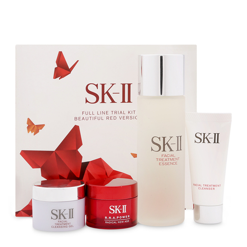 Bộ 4 sản phẩm SK-II Full Line Trial Kit Beautiful Red Version