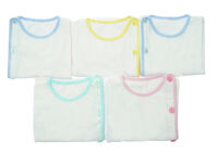 Bộ 5 Áo bác sỹ tay dài trắng bo Nanio AN008 - size 2 , 3-6 tháng