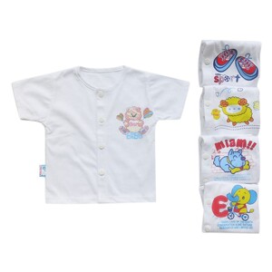 Bộ 5 áo cài giữa tay ngắn Mihababy ATN04