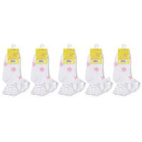 Bộ 5 đôi vớ ren trắng Nanio Amigo A0120 -  size M