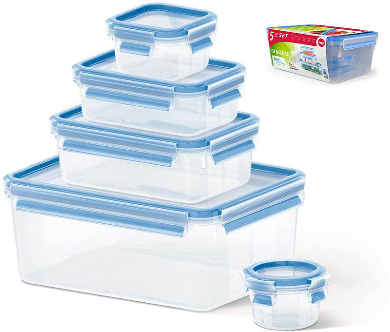 Bộ 5 hộp nhựa đựng thực phẩm Emsa 508568