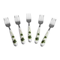 Bộ 5 nĩa inox cán sứ MFA S05-5-M 20cm