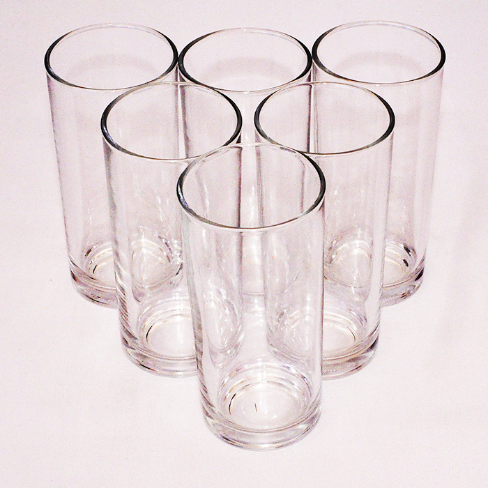 Bộ 6 ly cao thủy tinh Union Glass UG 312B - đáy bằng, 340ml