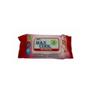 Bộ 9 gói khăn ướt hương nha đam Maxcool M006, 80 tờ