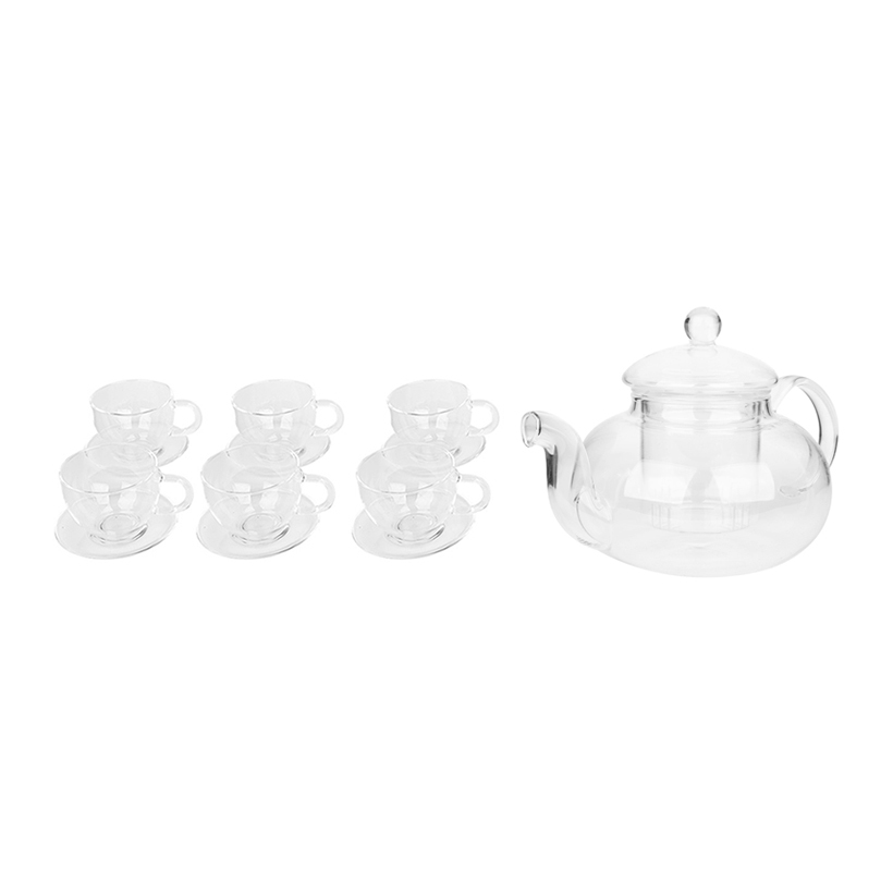 Bộ ấm chén pha trà thuỷ tinh ZenHome SET09