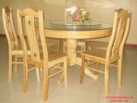 Bộ bàn ăn gỗ sồi Nga BA005