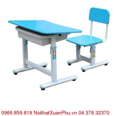 Bộ bàn ghế học sinh tiểu học nội thất Hòa Phát BHS29B-2+GHS29B-2