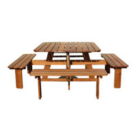 Bộ bàn vuông Lampung 8 chỗ