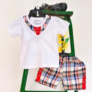 Bộ bé trai đô sọc Vaninice - nhỏ