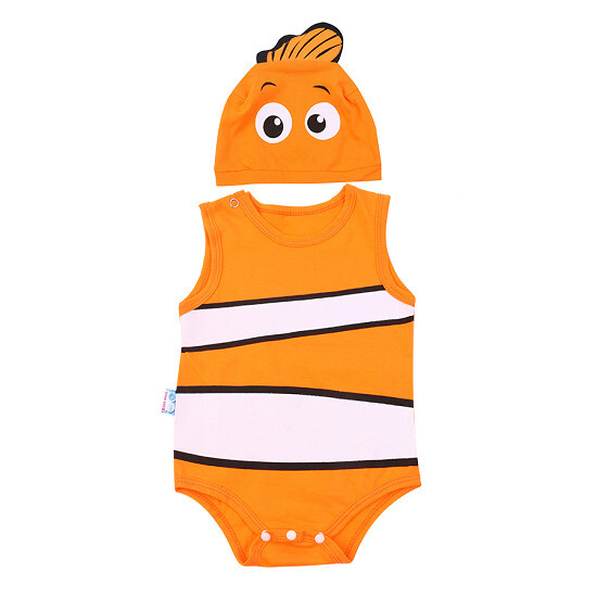 Bộ Bodysuit cá Nemo kèm nón MihaBaby BDS08_NEMO