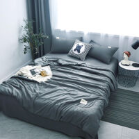 Bộ chăn ga 5 món cotton Basic Solid Rio #FTTH11