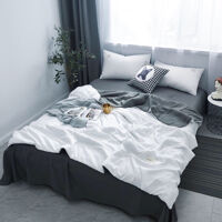 Bộ chăn ga 5 món cotton Basic Solid Rio #FTTH07