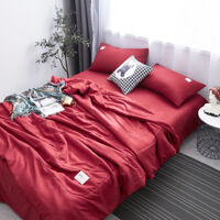 Bộ chăn ga 5 món cotton Basic Solid Rio #FTTH10