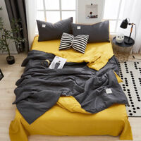 Bộ chăn ga 5 món cotton Basic Solid Rio #FTTH04