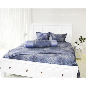 Bộ chăn ga gối Hanvico Blue Sky cotton T – DL177