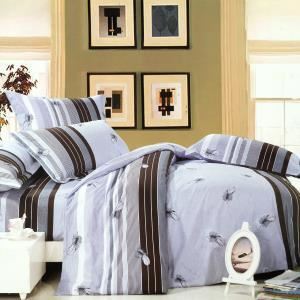 Bộ drap bọc+chăn cotton in hoa J183 Julia 160x200