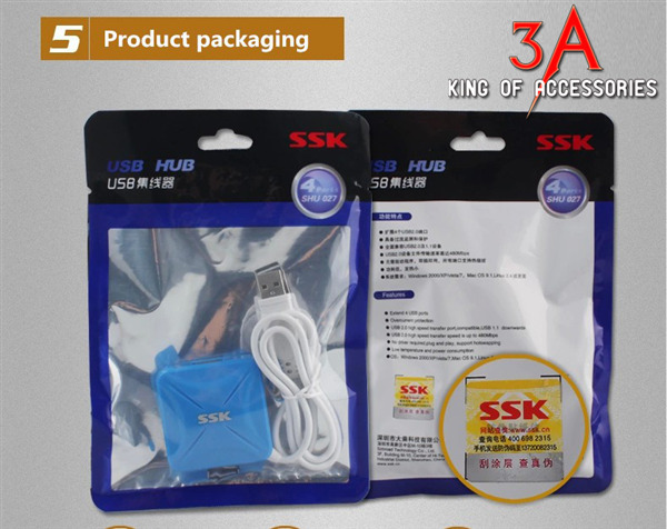 Bộ chia cổng USB Hub 4 port SSK-SHU029