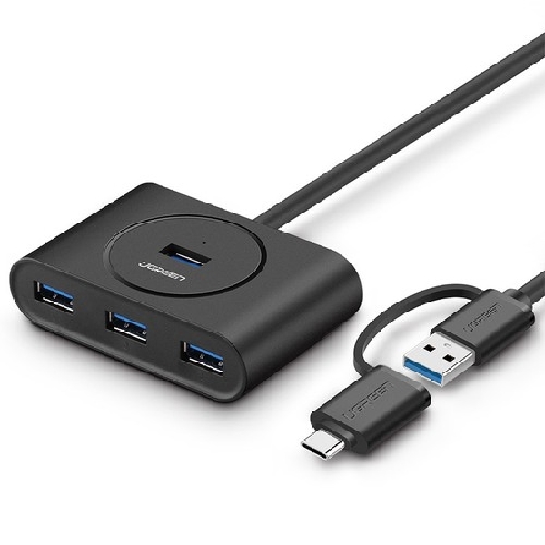 Bộ chia USB 3.0 4 cổng + USB Type-C Ugreen 40850