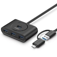 Bộ chia USB 3.0 4 cổng + USB Type-C Ugreen 40850