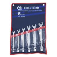 Bộ cờ lê miệng và tuýp 6 cái hệ mét Kingtony 1B06MR 10-19mm