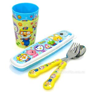 Bộ cốc, thìa, dĩa Pororo FS3980