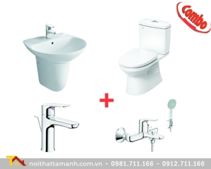 Bộ Combo Inax C-504VAN+L-285V+LFV-1402S+BFV-1403S-7C