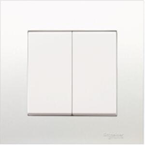 Bộ công tắc đôi 2 chiều Zencelo Schneider KB32_WE_G19