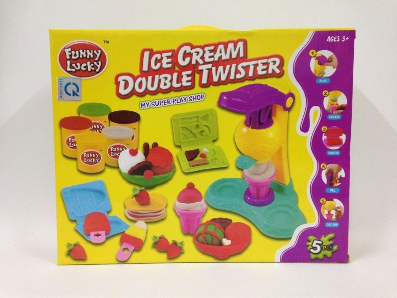 Bộ đất nặn thông minh mẫu Ice Cream Double Twister