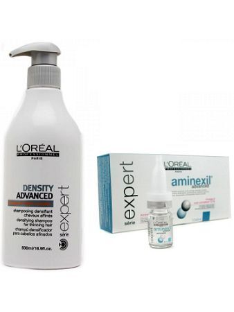 Bộ dầu gội + tinh dầu chống rụng và mọc tóc L'oreal Aminexil