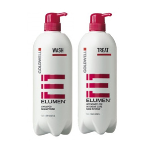 Bộ dầu gội xả Goldwell Elumen Wash Treat - 1000ml, dành cho tóc nhuộm màu elumen