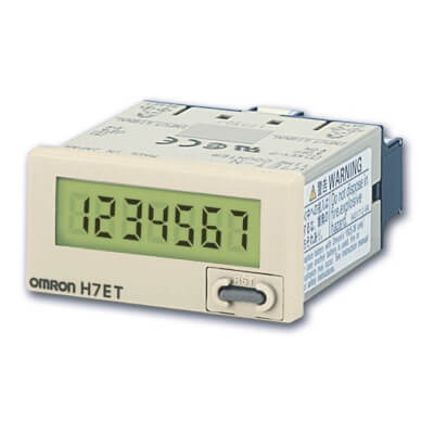 Bộ đếm thời gian Omron H7ET-NV1 7 số 48x24mm (Xám)