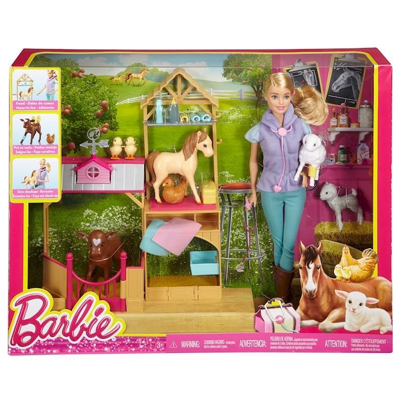 Bộ đồ chơi bác sĩ thú y Barbie DHB71