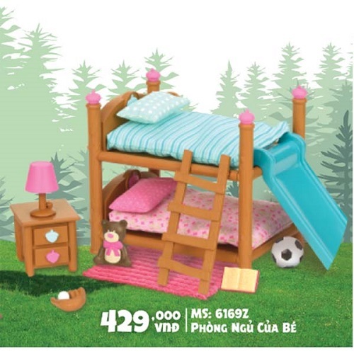Bộ đồ chơi búp bê Li'l Woodzeez mô hình Phòng ngủ của bé