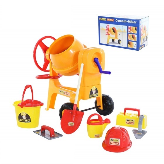 Bộ đồ chơi dụng cụ xây dựng số 7 và máy trộn xi măng Wader Quality Toys