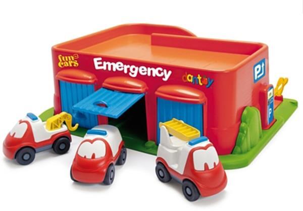 Bộ đồ chơi Garage ô tô đỏ Dantoy DT7535